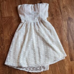 BONGO Small White Strapless Mini Dress